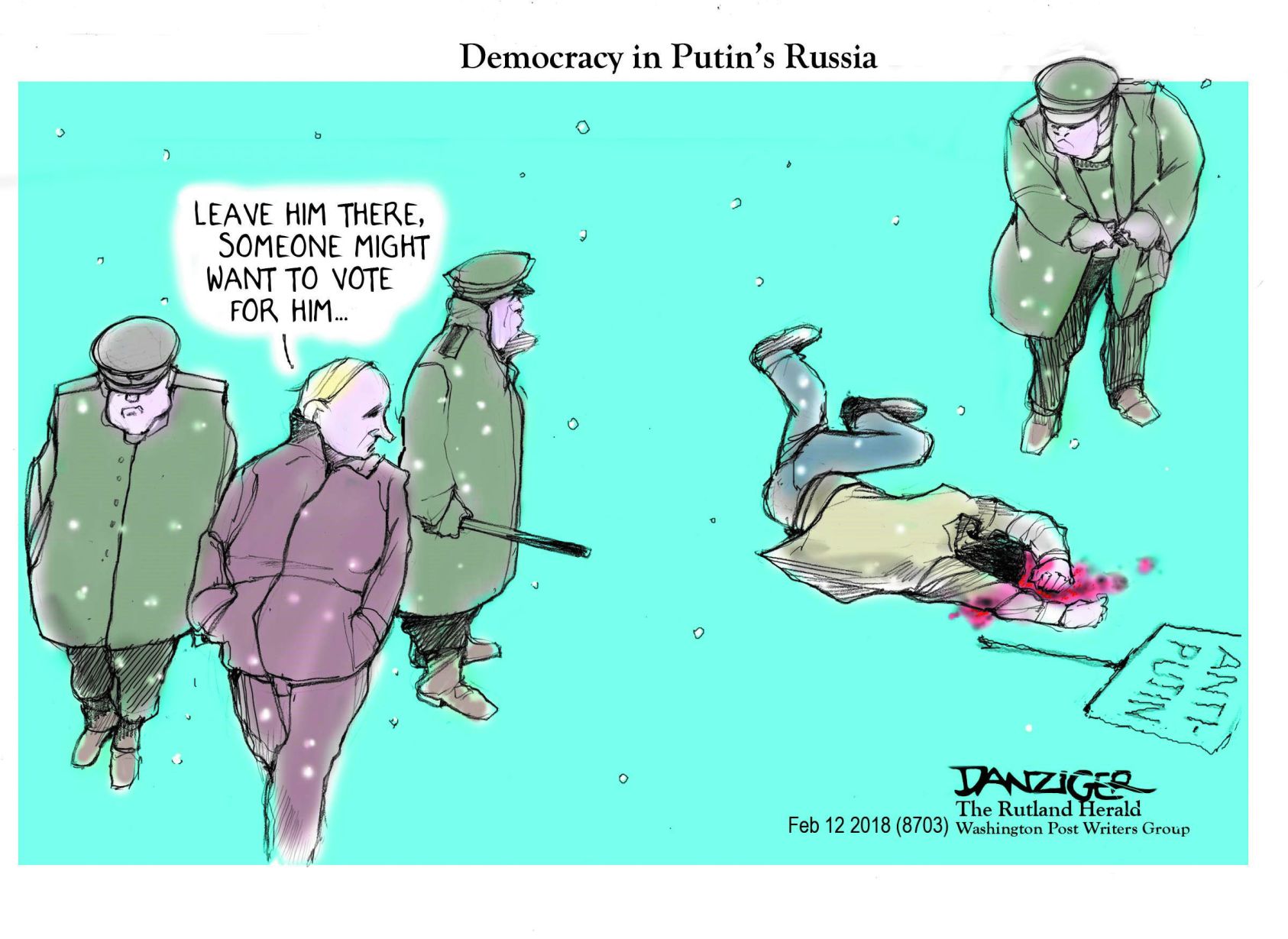 Jeff Danziger cartoon